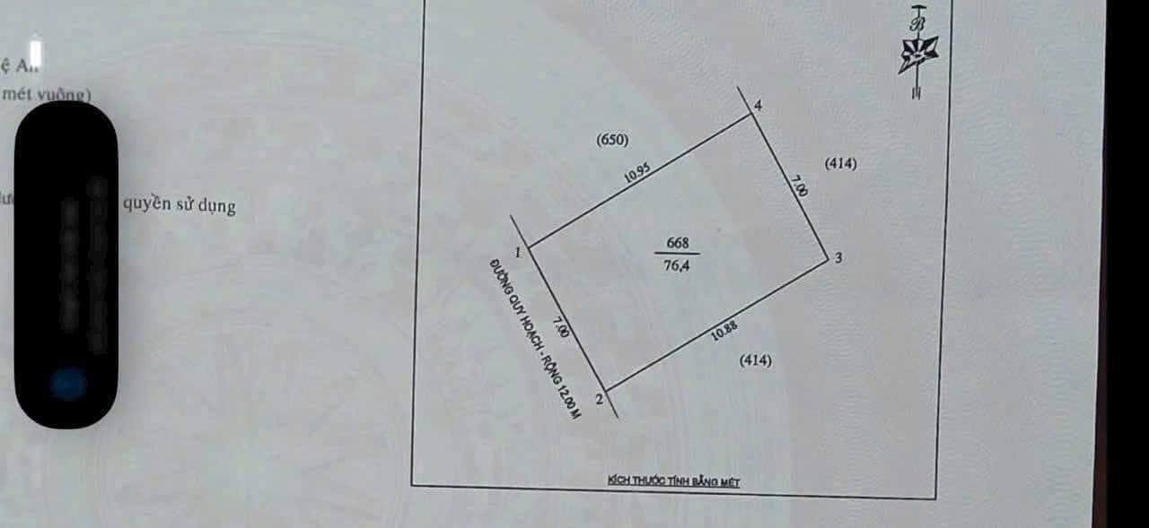 Ảnh 2 của Bán lô đất 76m² tại xóm 15, Nghi Phú, Nghệ An