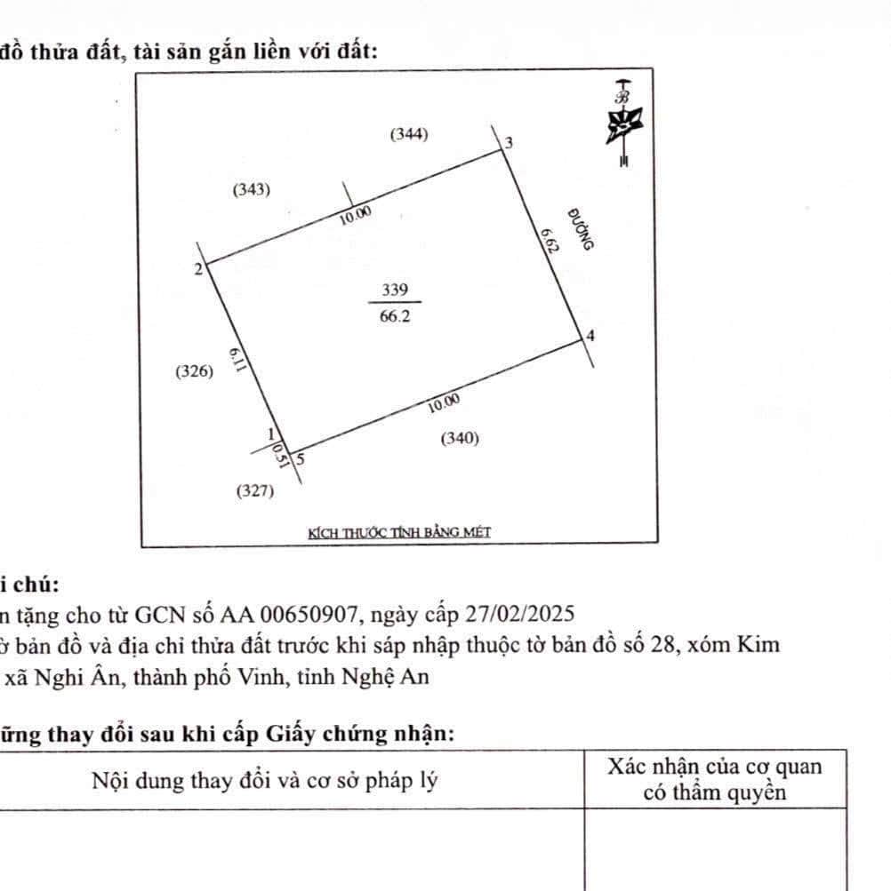 Ảnh 1 của Bán nhà 3 tầng tại phường Vinh Phú, gần sân bay Vinh