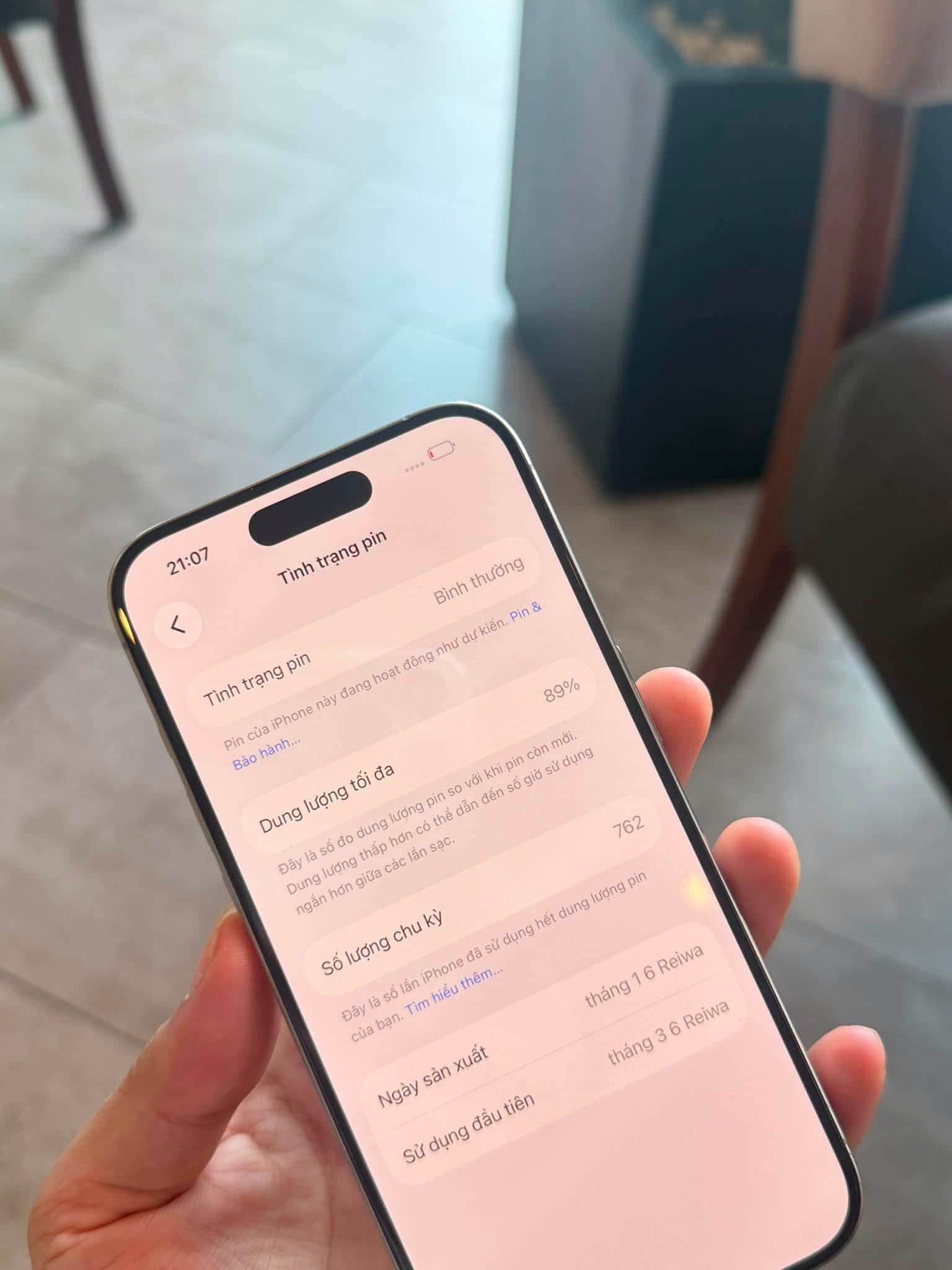 Ảnh 3 của Bán iPhone 15 Pro 128GB chính hãng, pin tốt, có khay SIM