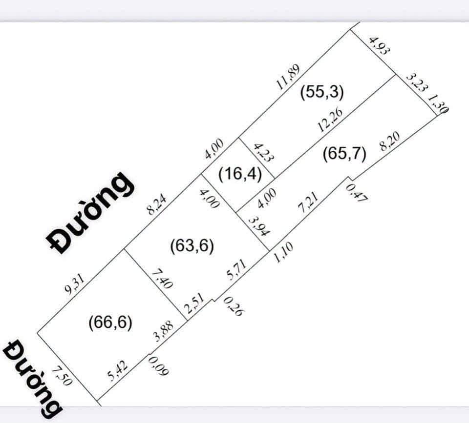 Ảnh 3 của Bán 4 lô đất ngõ Nguyễn Văn Cừ, Hưng Bình, diện tích 55-66m2