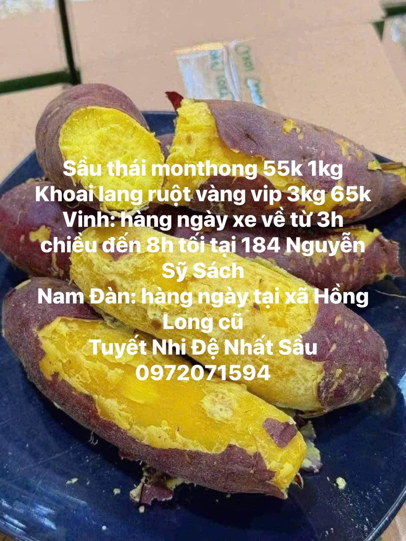 Ảnh 3 của Bán sầu riêng Thái và khoai lang tại TP Vinh
