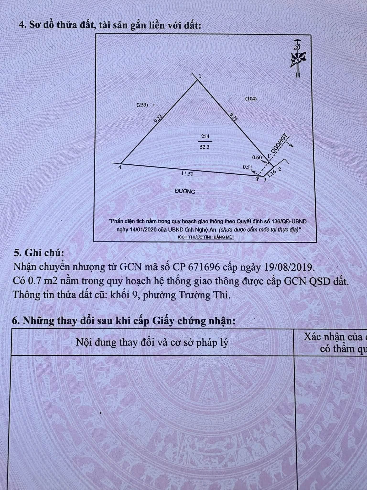 Ảnh 1 của Bán đất Trường Thi ngõ Nguyễn Kiệm, gần quảng trường và Đại học Vinh