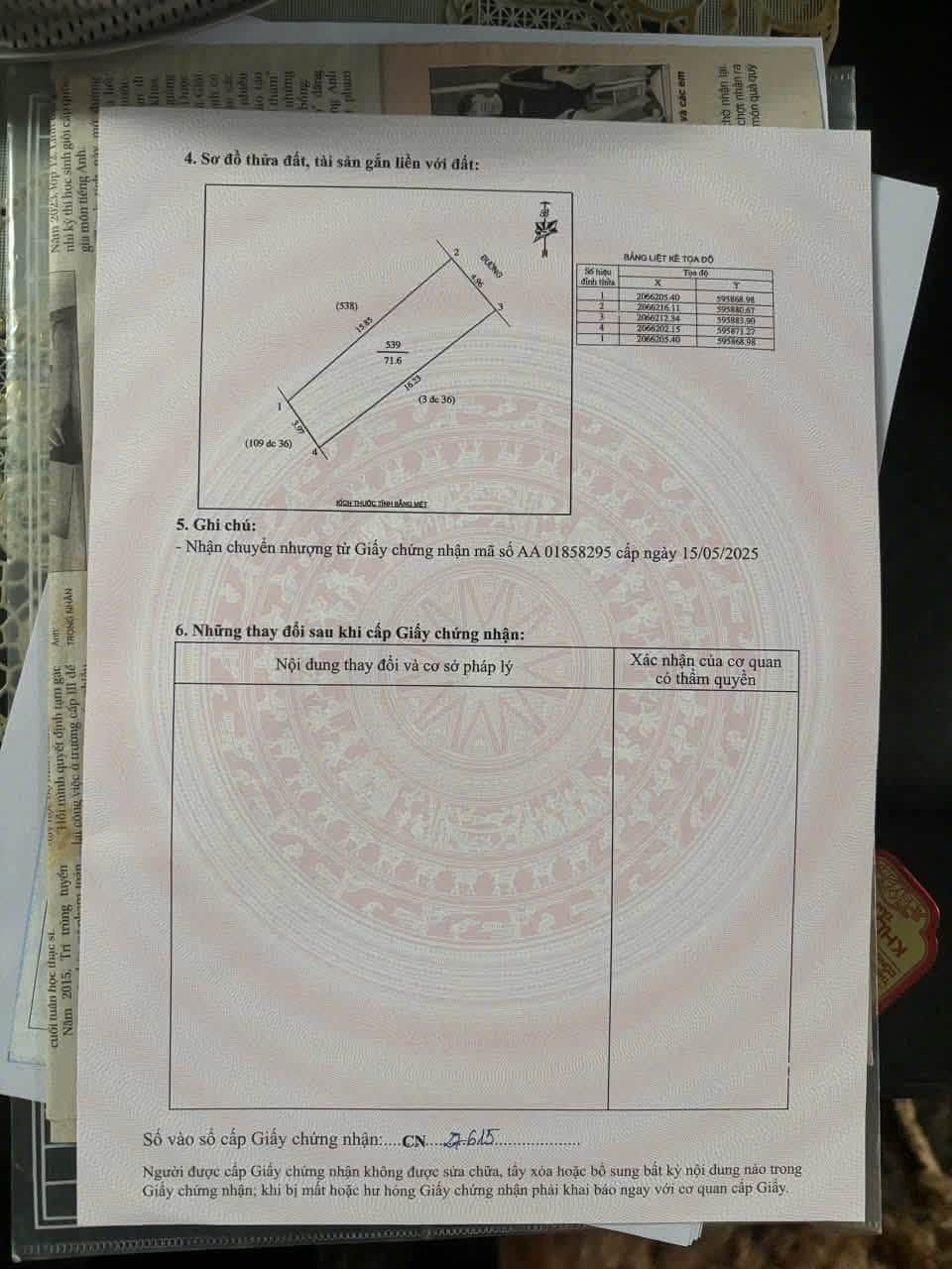 Ảnh 1 của Bán đất phường Đông Vĩnh, đường 4,5m, gần phường Đội Cung