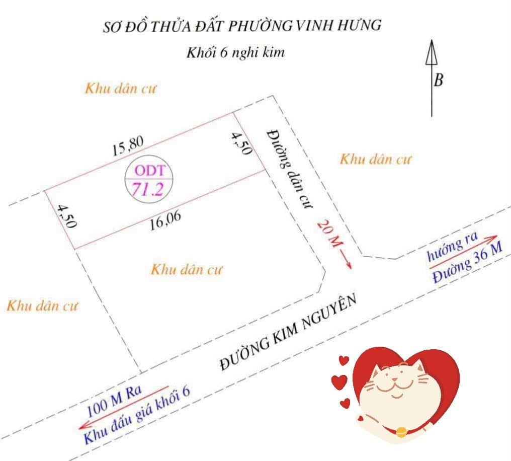 Ảnh 1 của Bán lô đất gần đường Kim Nguyên, TP. Vinh, diện tích 71m²