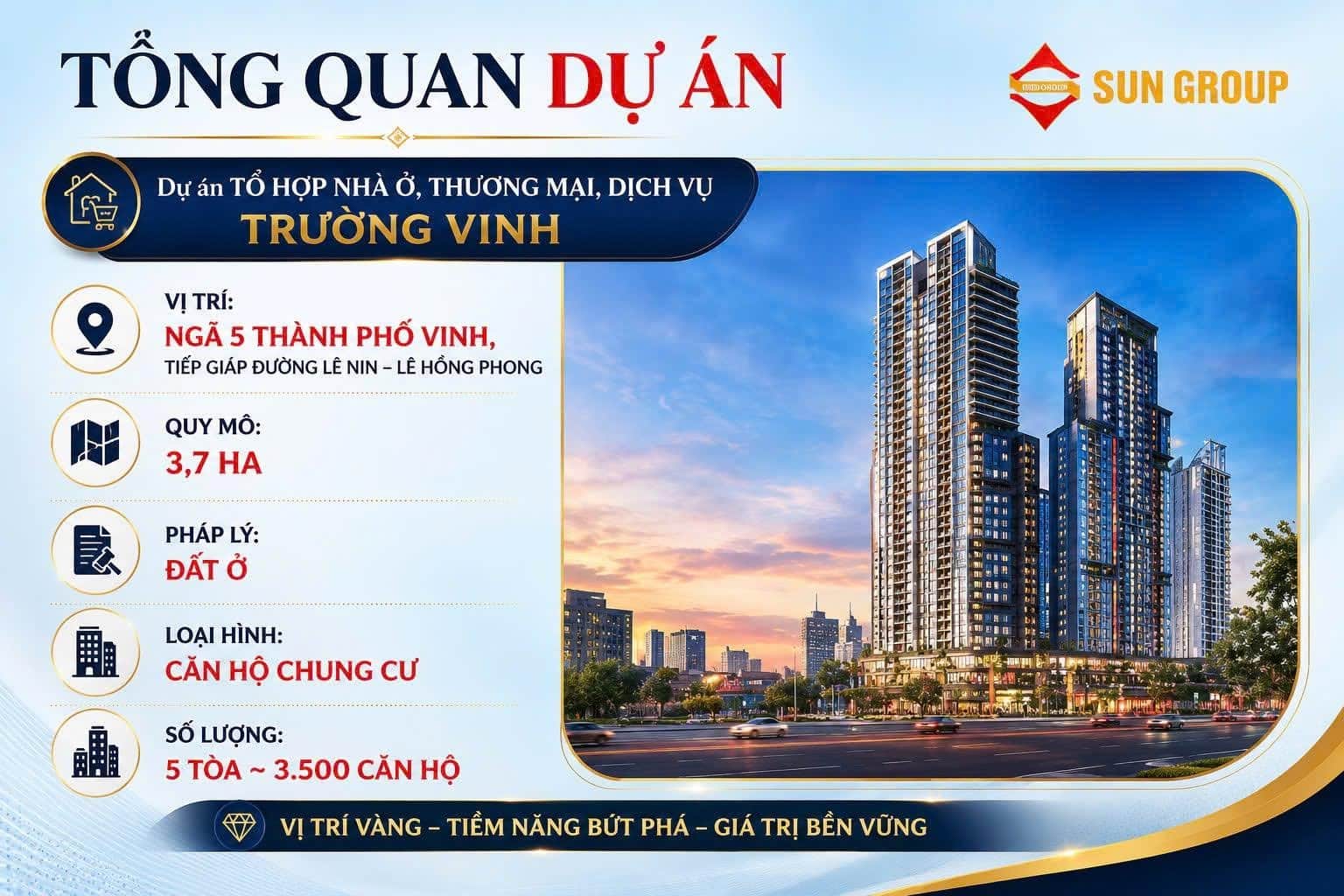 Ảnh 2 của Nhận đặt chỗ căn hộ Sun Group Nghệ An – chung cư cao cấp 39 tầng