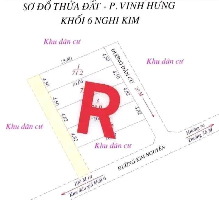 Ảnh 1 của Bán lô đất gần đường Kim Nguyên, đường rộng hơn 4m, diện tích 71m2