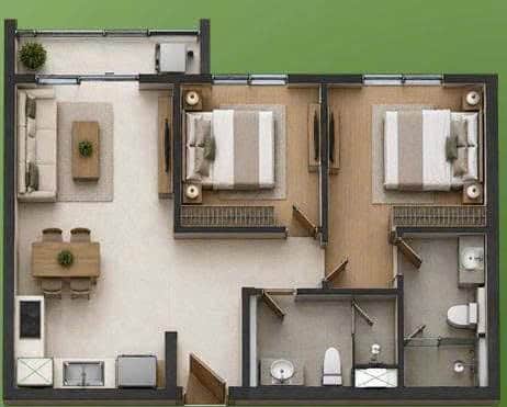 Ảnh 1 của Bán căn hộ 2 phòng ngủ gần Chợ Vinh, Nghệ An, diện tích 60m2