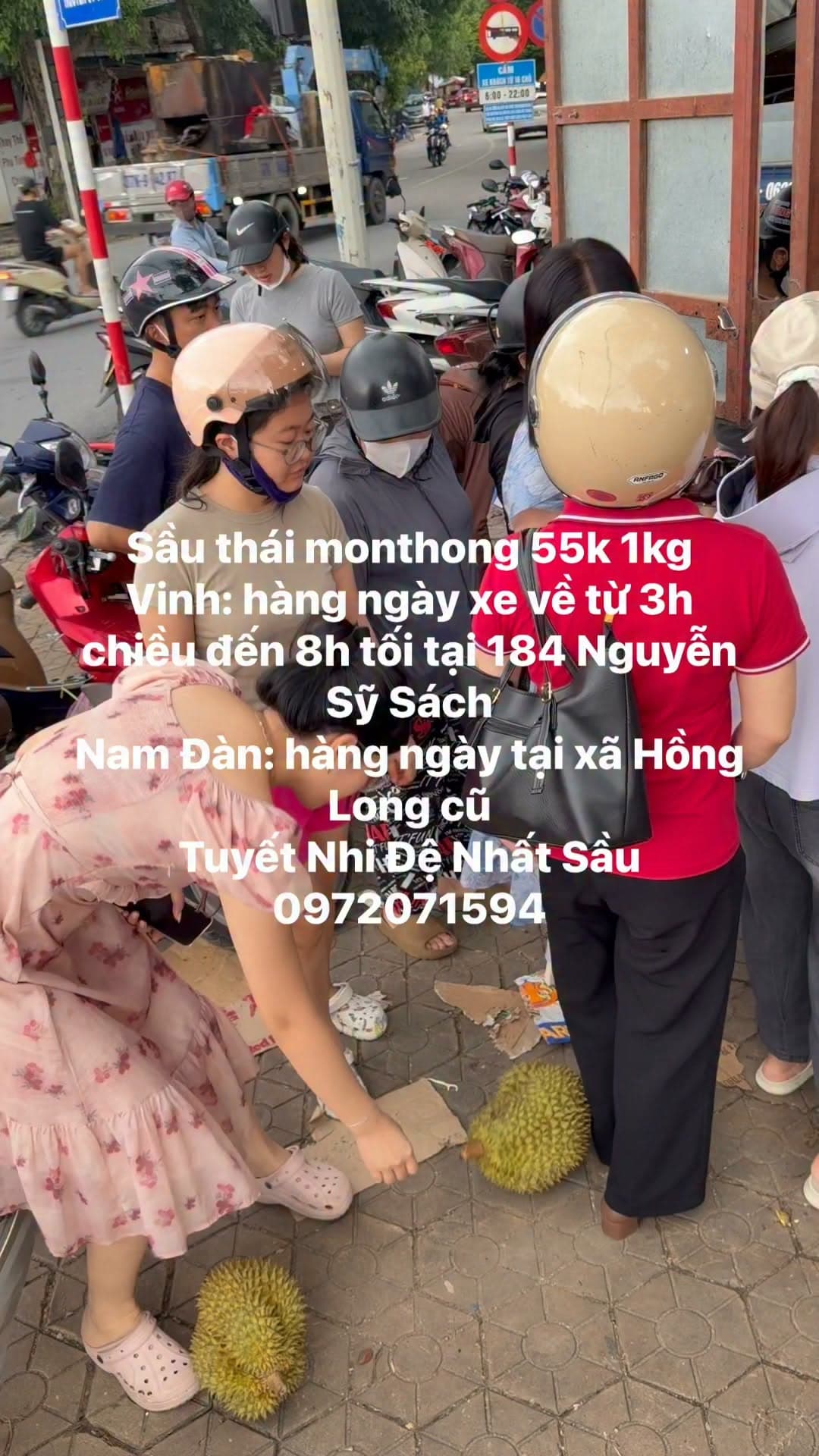 Ảnh 1 của Bán sầu riêng Thái và khoai lang tại TP Vinh
