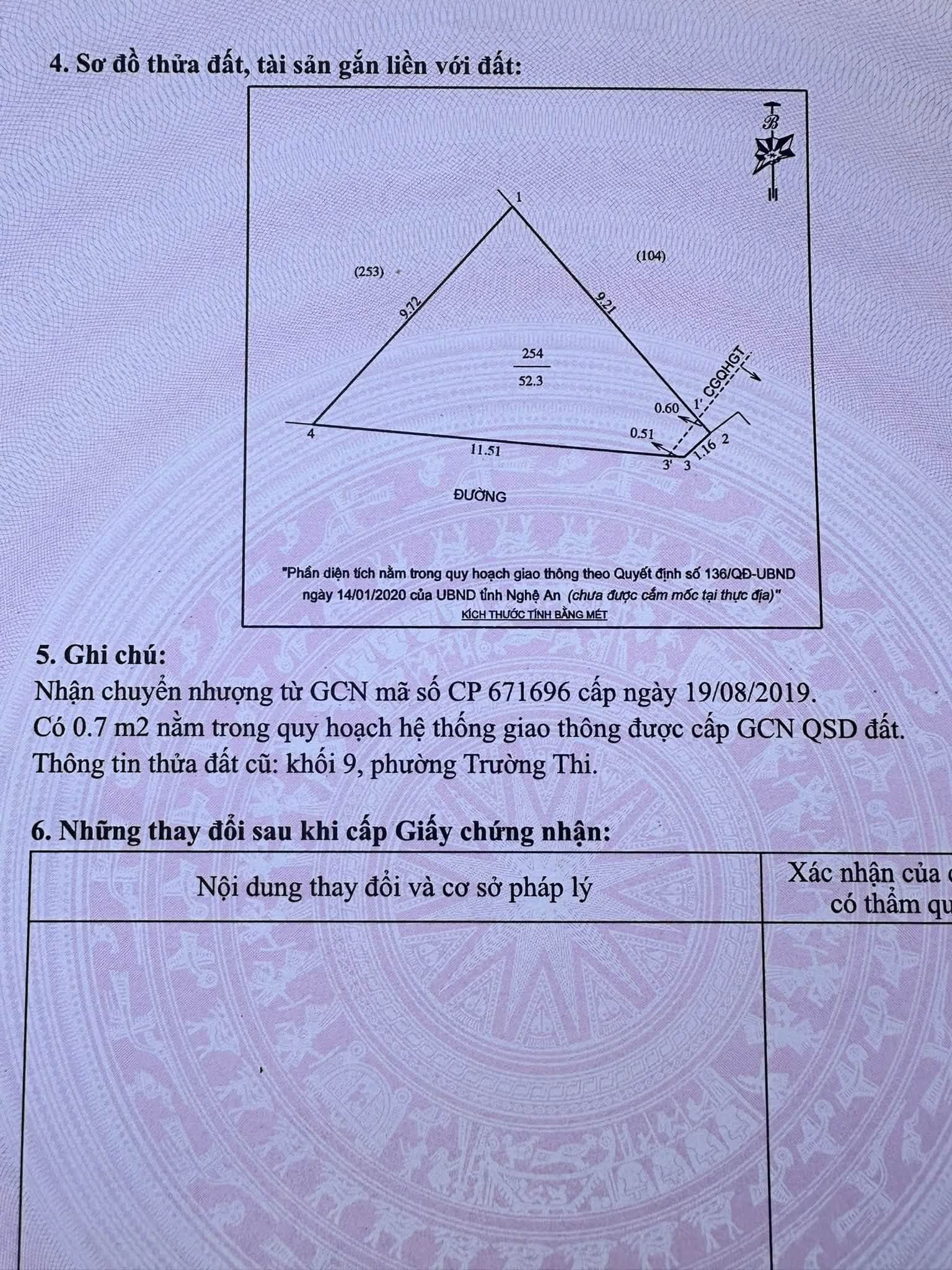 Ảnh 1 của Bán đất Trường Thi ngõ Nguyễn Kiệm, gần quảng trường và Đại học Vinh