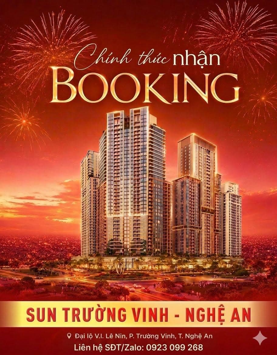 Ảnh 1 của Nhận đặt chỗ căn hộ Sun Group Nghệ An – chung cư cao cấp 39 tầng